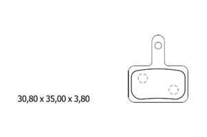 FERODO PASTIGLIE FRENO FBP002FS ROAD TRP SPYKE/SPYRE/HY