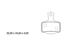 FERODO PASTIGLIE FRENO FBP006FE E-BIKECAMP CHORUS/RECORD