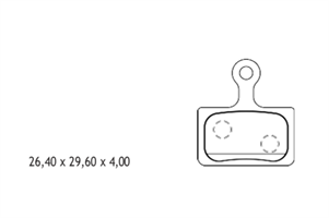 FERODO PASTIGLIE FRENO FBP009FM ALL ROUND SHI DEORE/DACE