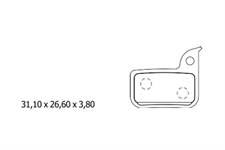 FERODO PASTIGLIE FRENO FBP010FM ALL ROUND SRAM APEX/ETAP