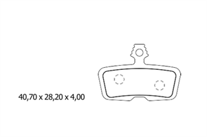 FERODO PASTIGLIE FRENO FBP012FR RACING SRAM CODE