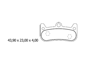 FERODO PASTIGLIE FRENO FBP019FE E-BIKE FORMULA CURA 4