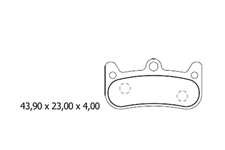 FERODO PASTIGLIE FRENO FBP019FR RACING
