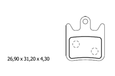 FERODO PASTIGLIE FRENO FBP036FE E-BIKE HOPE X2/XCR