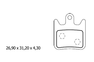 FERODO PASTIGLIE FRENO FBP036FM ALL ROUND